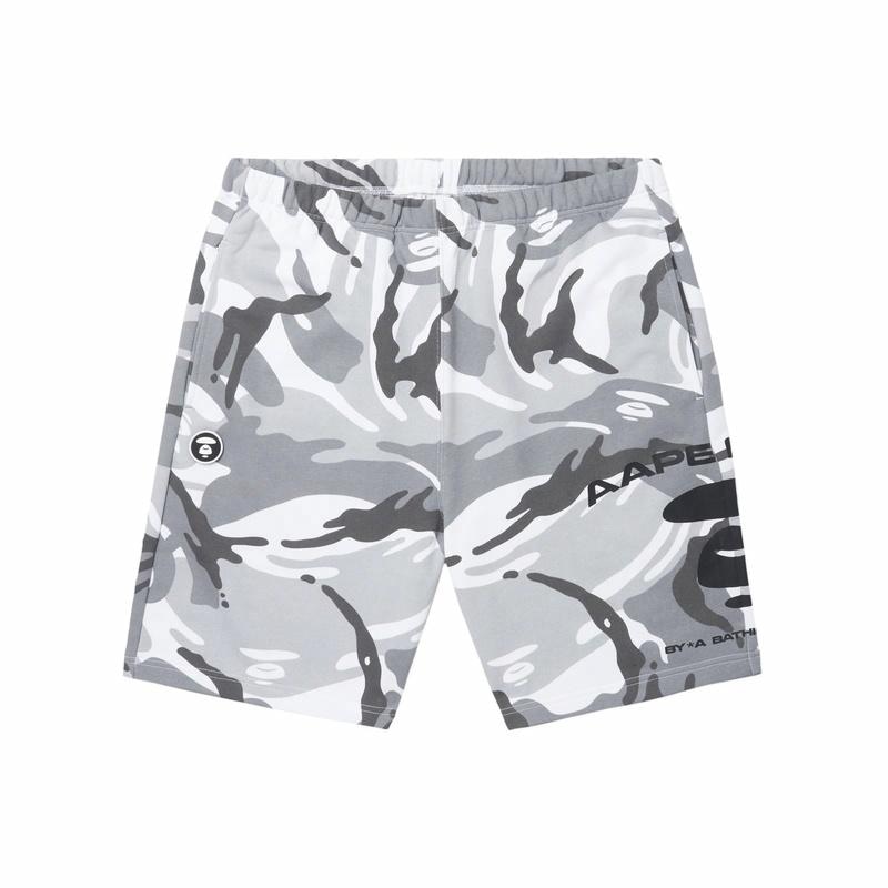 Aape Camo Print Shorts White Camo