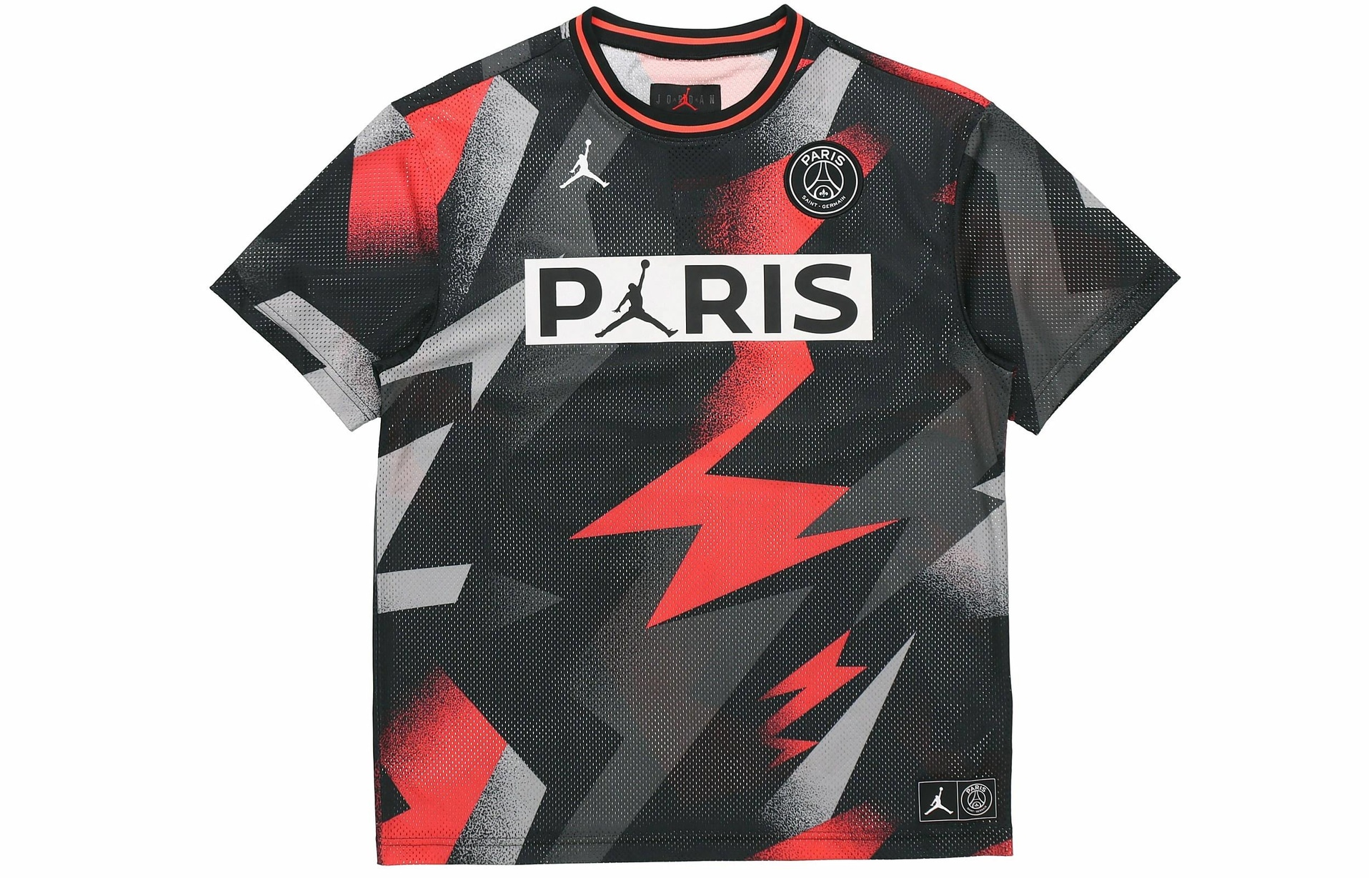 Jordan Paris Saint-Germain Mesh Football Training T-Shirt Black