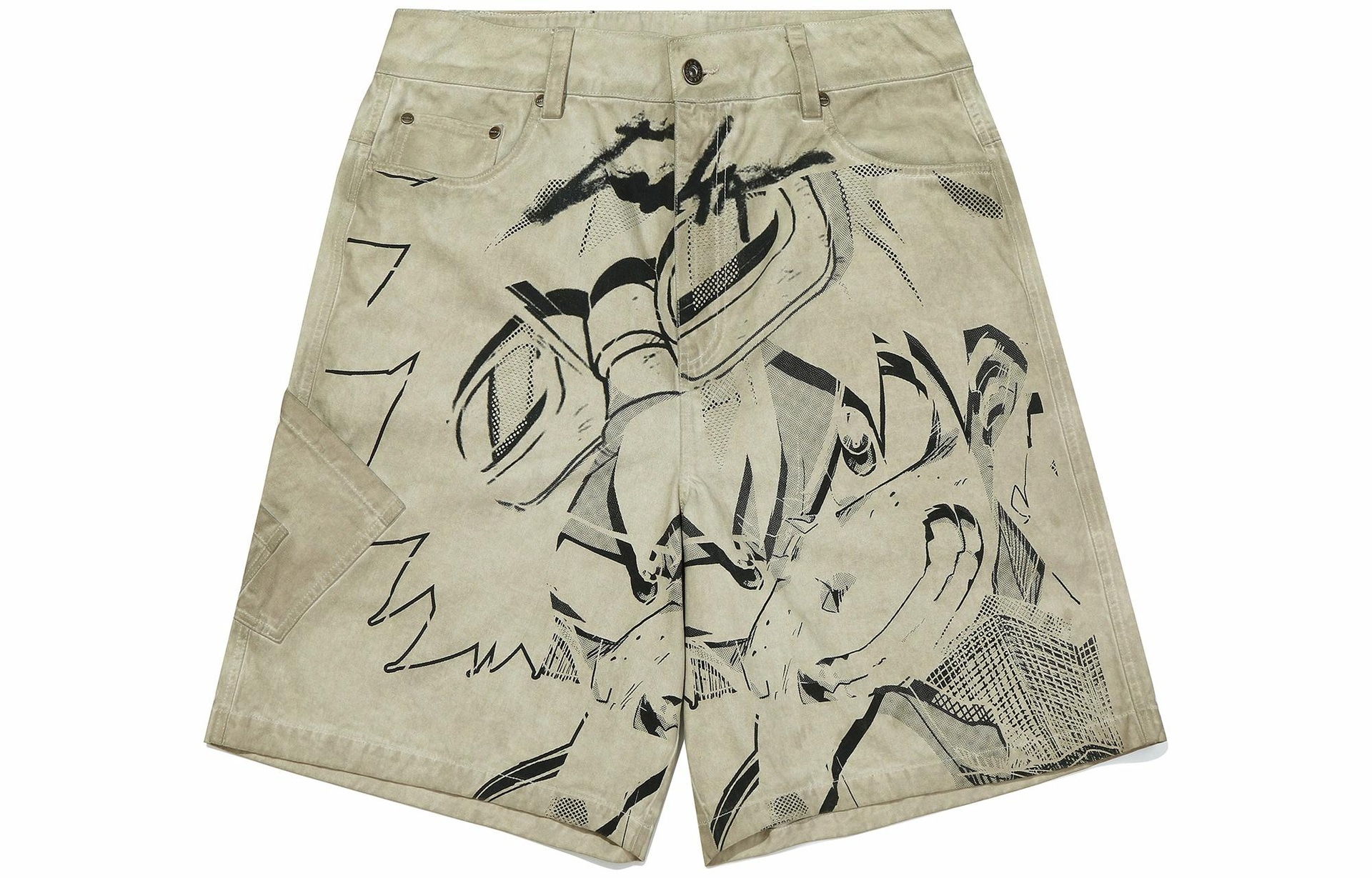 Guuka Denim Shorts Light Apricot