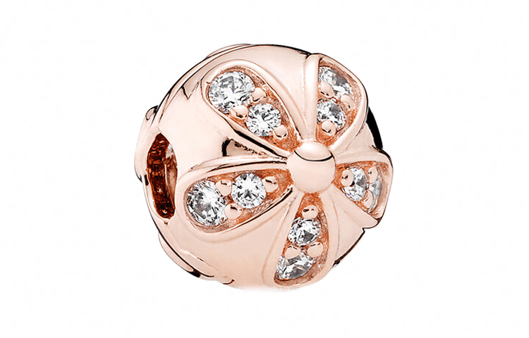 Pandora/潘多拉 Pandora Rose Series Dazzling Daisy Clip Charm