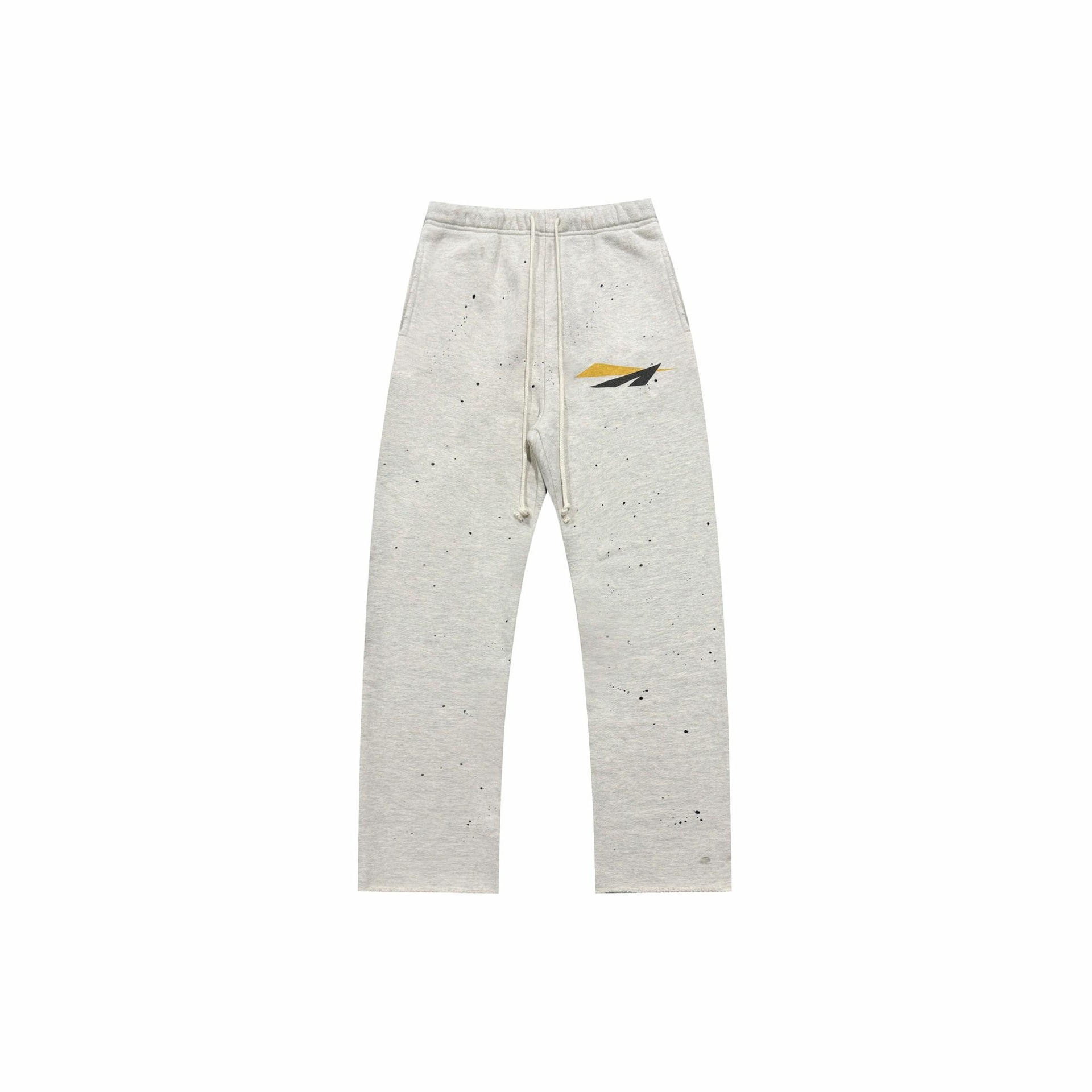 False Perception Distressed White Casual Pants