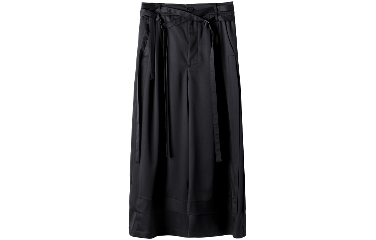 HUANXIANGZHE Huanzhe Wide Leg Pants Black