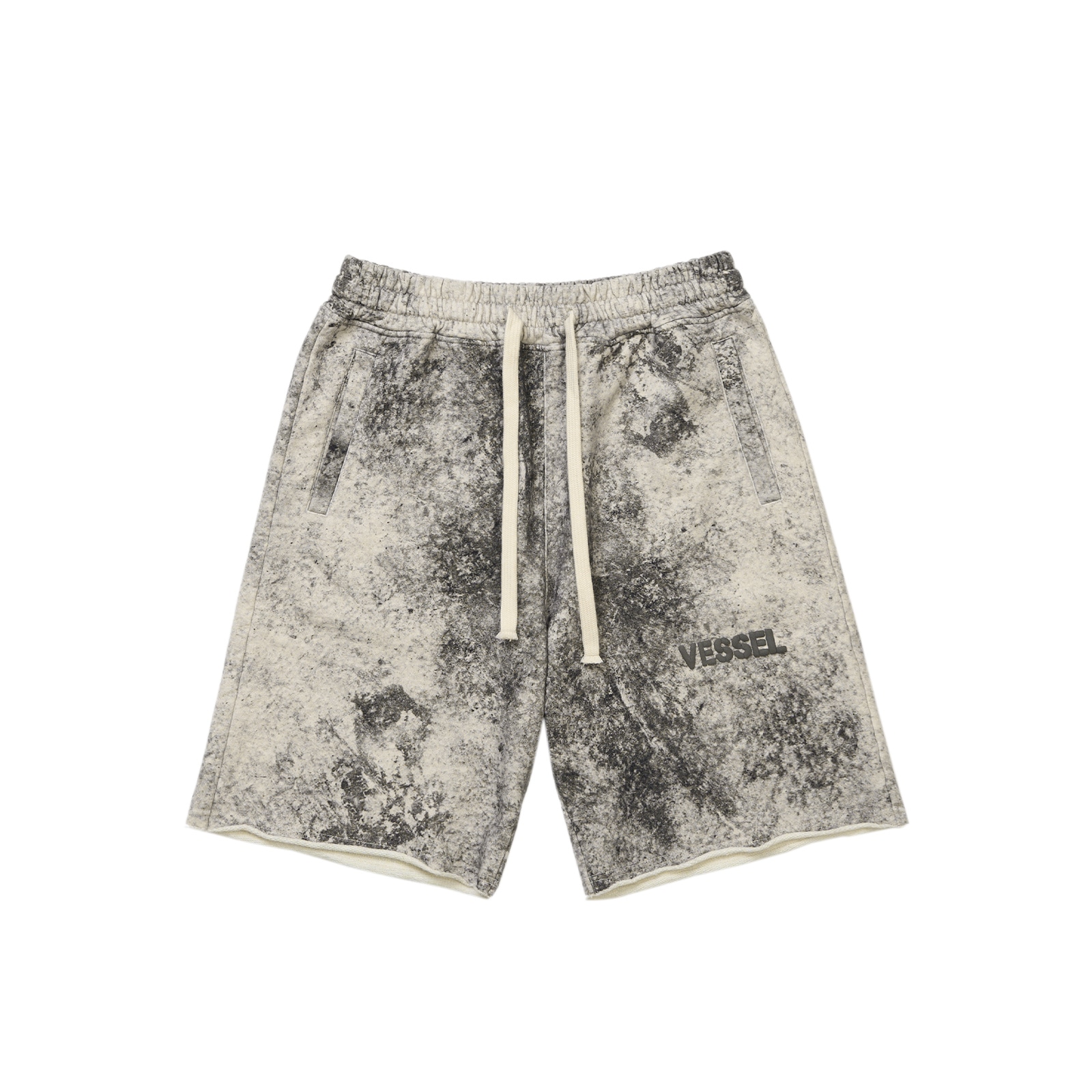 xVESSEL Marble Pattern Shorts Grey