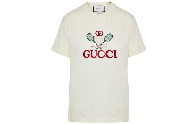 Футболка Gucci Tennis Print T-Shirt White
