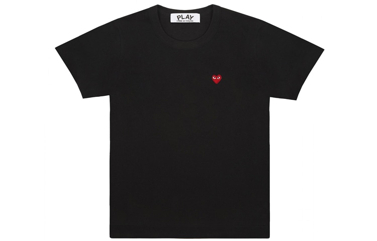 CDG Play Mini Heart T-Shirt Black