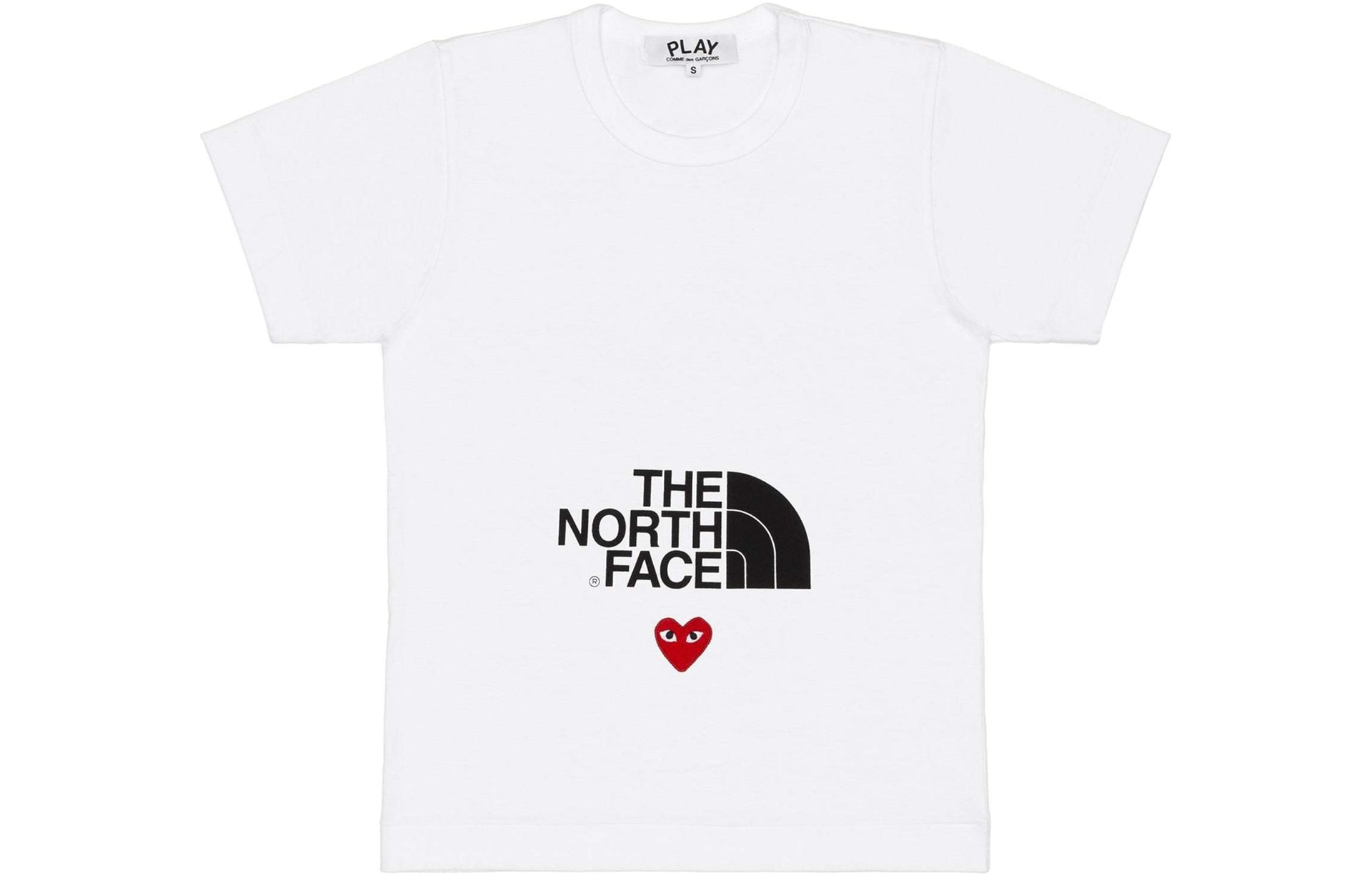 CDG Play x The North Face "Play Together" T-Shirt White