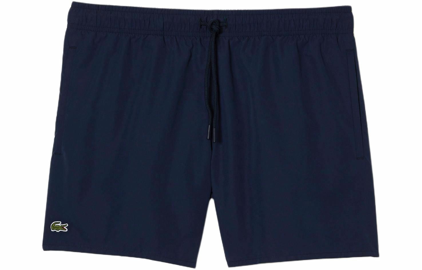 Lacoste Logo Swim Shorts Navy Blue