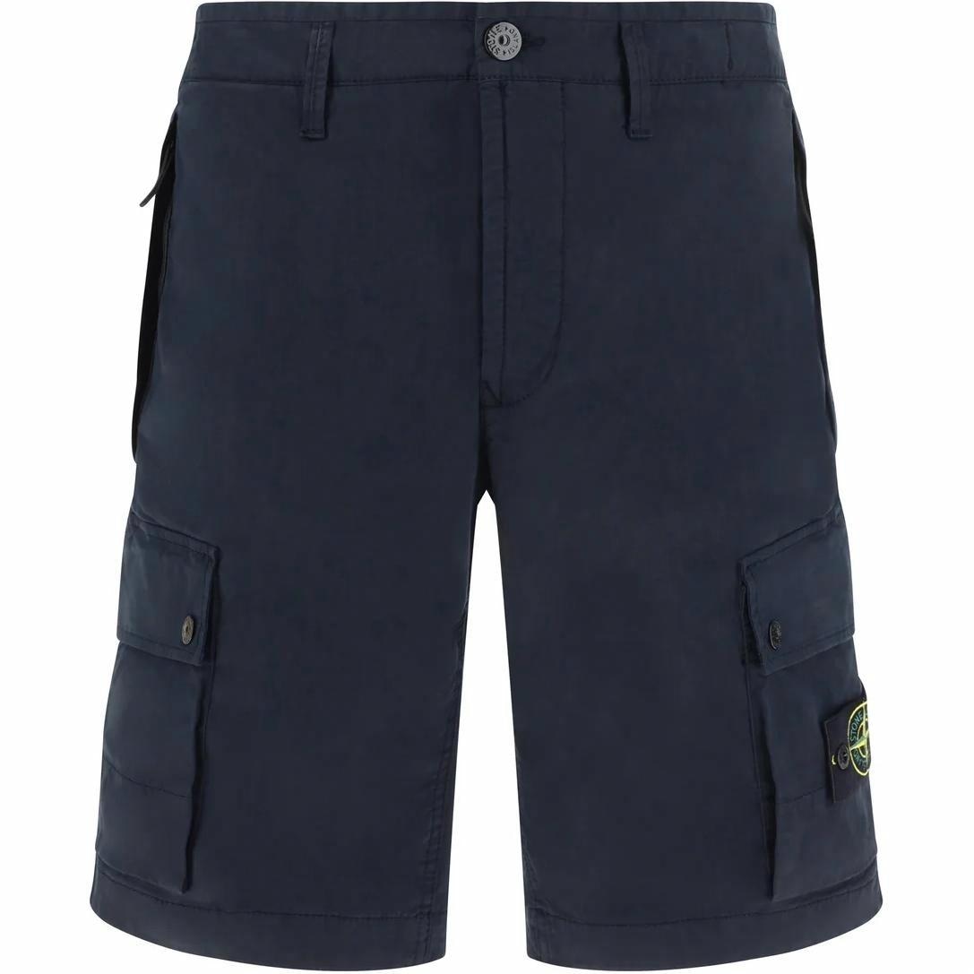 Stone Island Logo Print Shorts