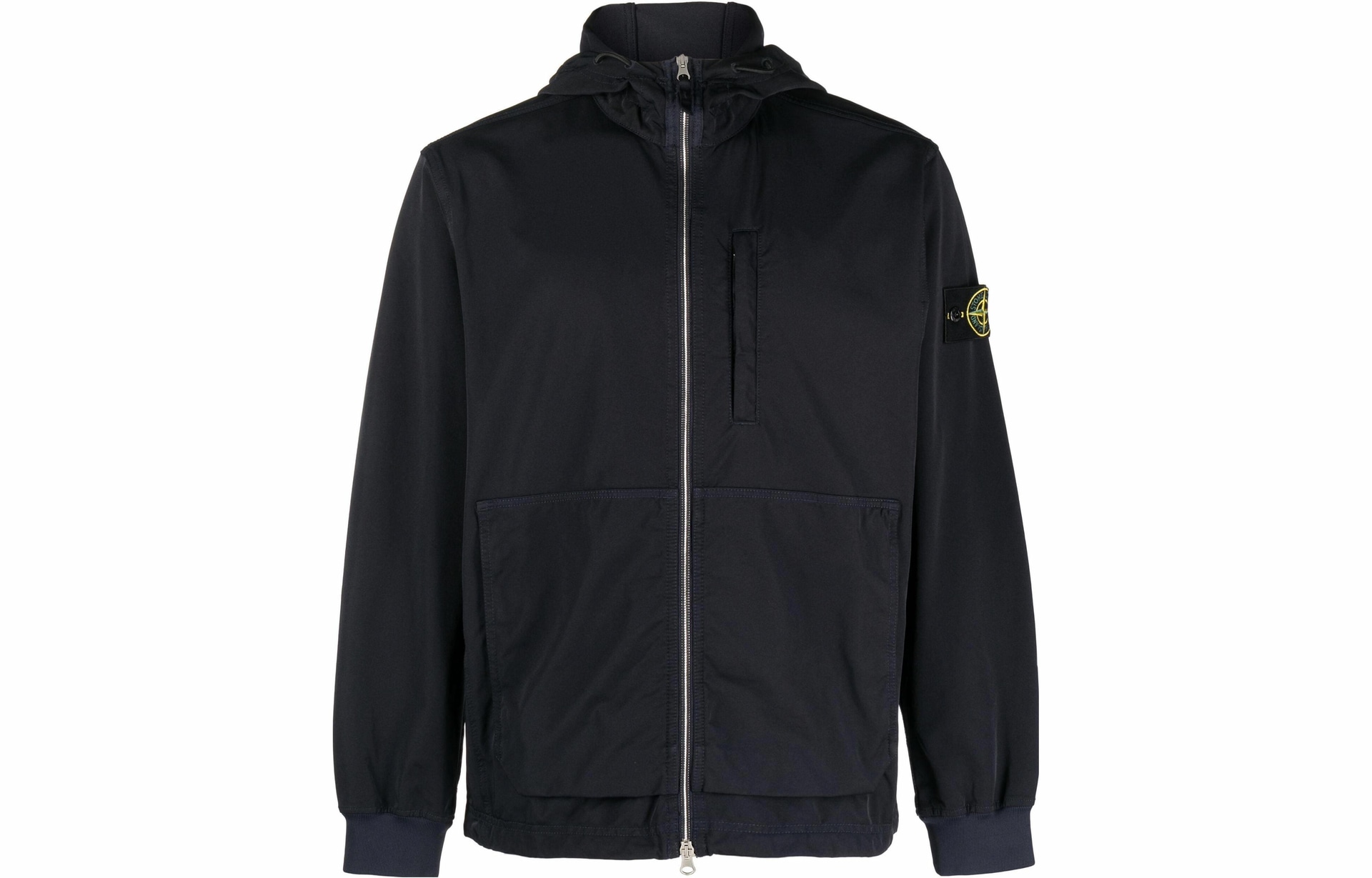 Stone Island Navy Zip Hoodie