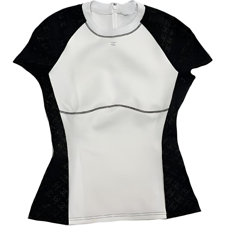 CHANEL Printed Crew Neck T-Shirt