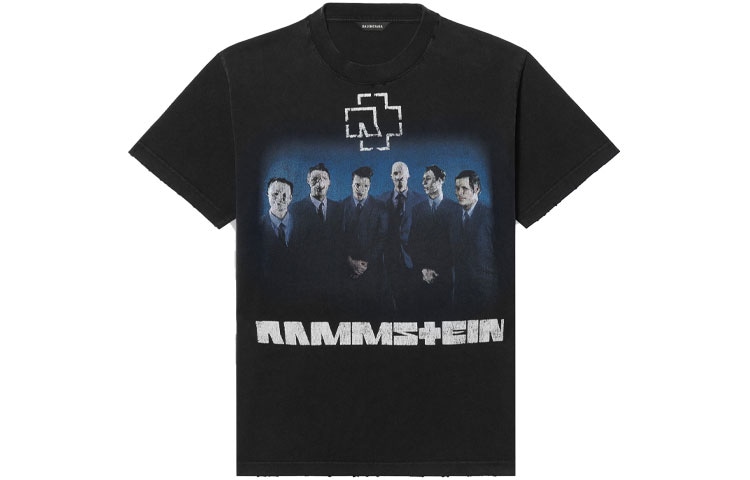 Футболка Balenciaga Rammstein T-Shirt Black