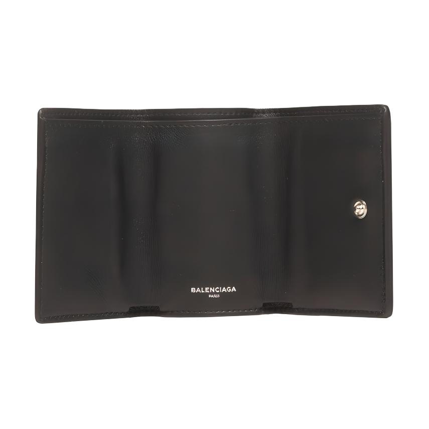 Balenciaga Logo Leather Mini Wallet — фото 1