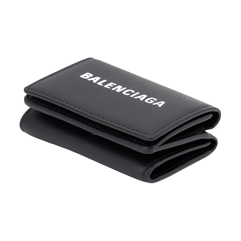 Balenciaga Logo Leather Mini Wallet — фото 2