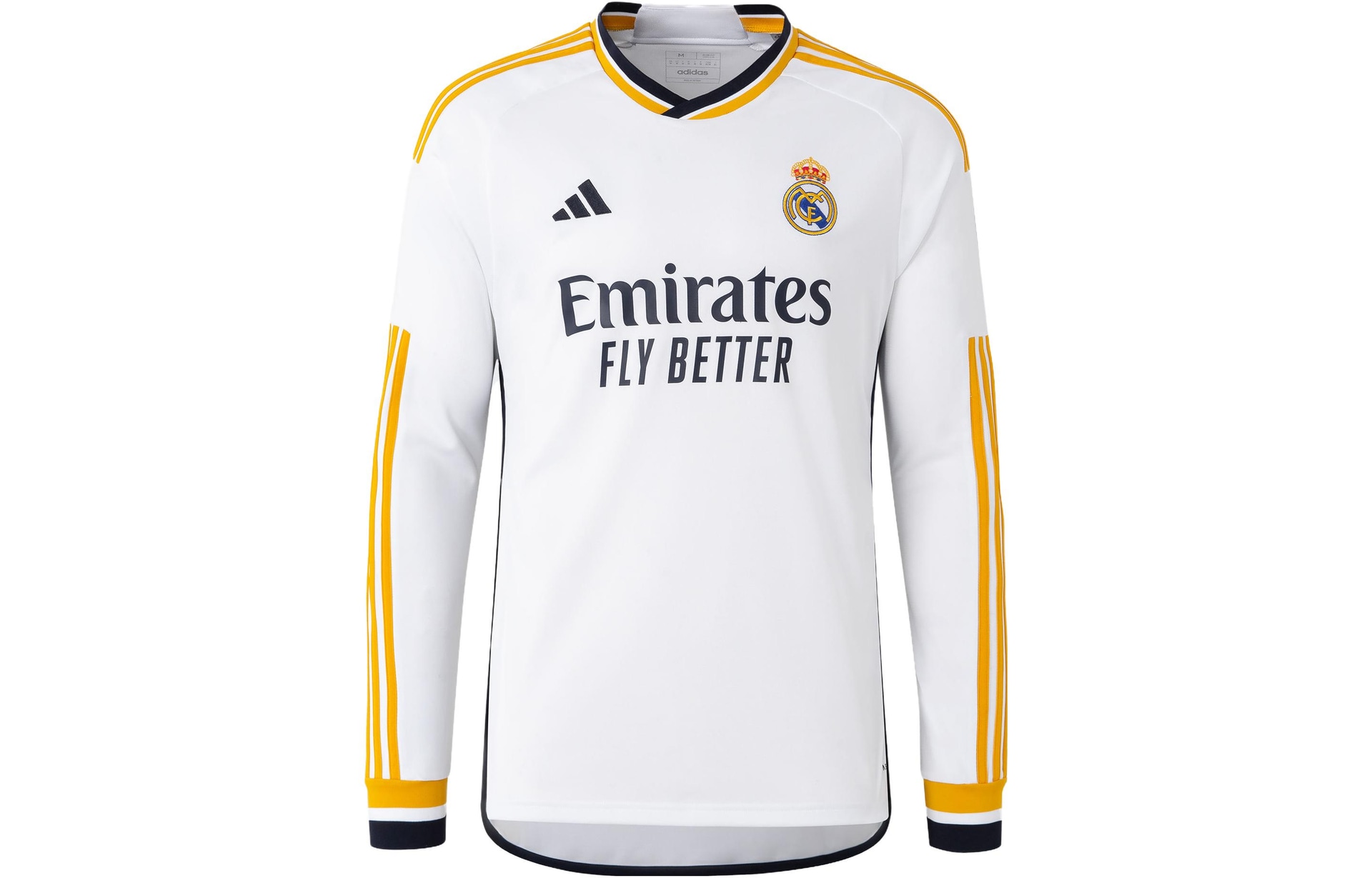 Adidas Real Madrid Long Sleeve Soccer Jersey White