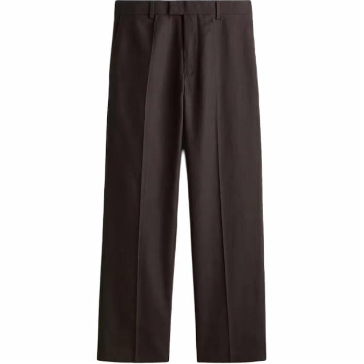 H&M Relaxed Straight Pants Brown
