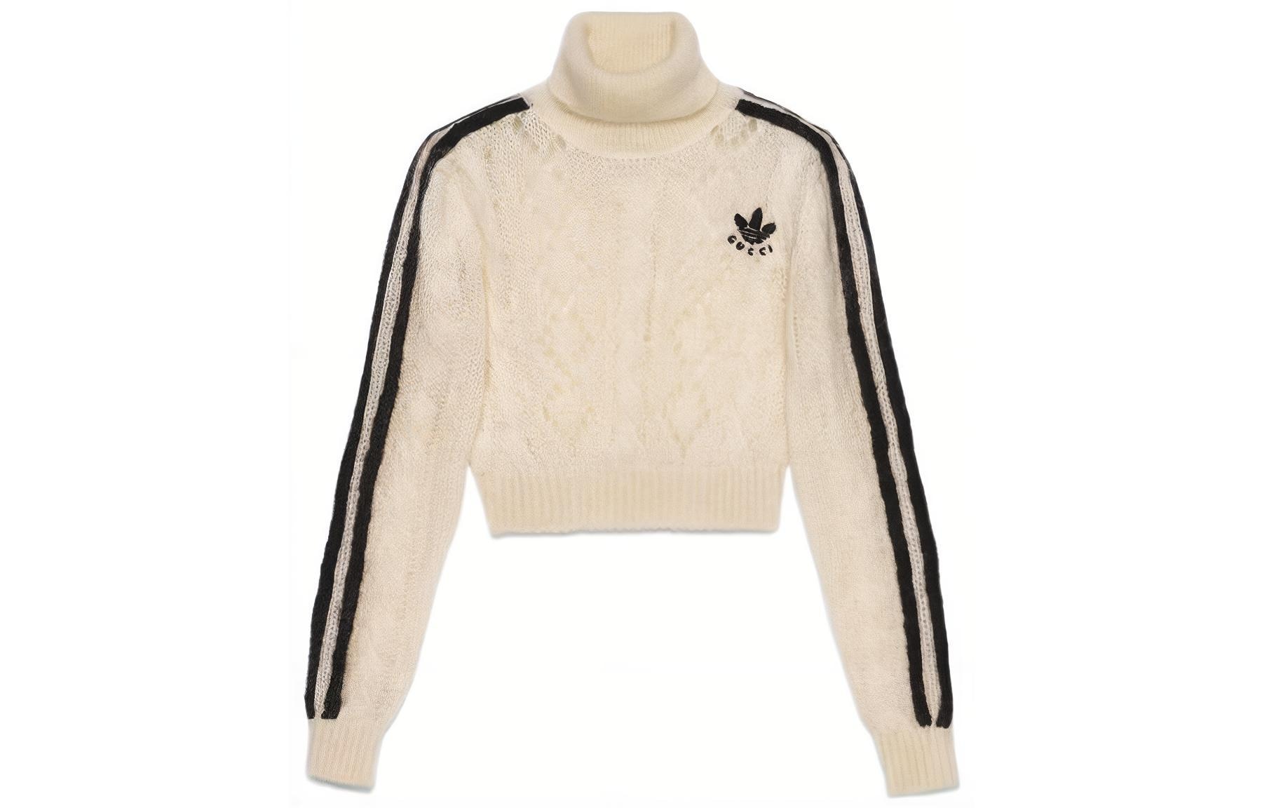 Gucci x adidas FW22 Mohair Sweater Ivory — фото 7
