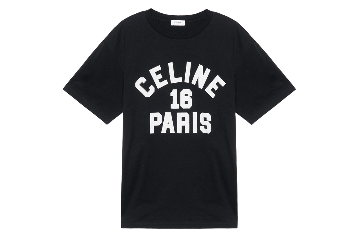 CELINE SS22 Logo T-Shirt Black