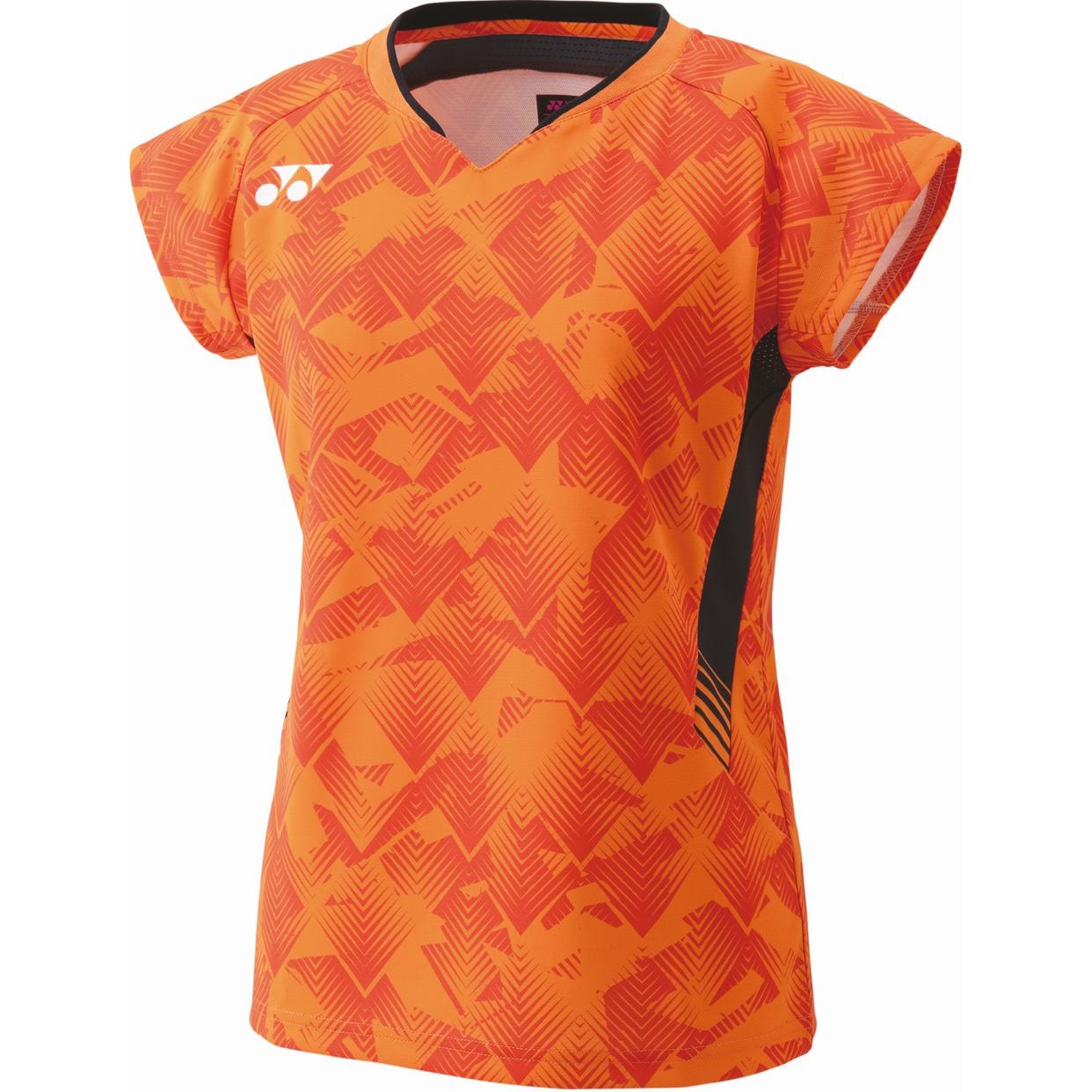 YONEX/尤尼克斯 YONEX Logo V-Neck T-Shirt Orange