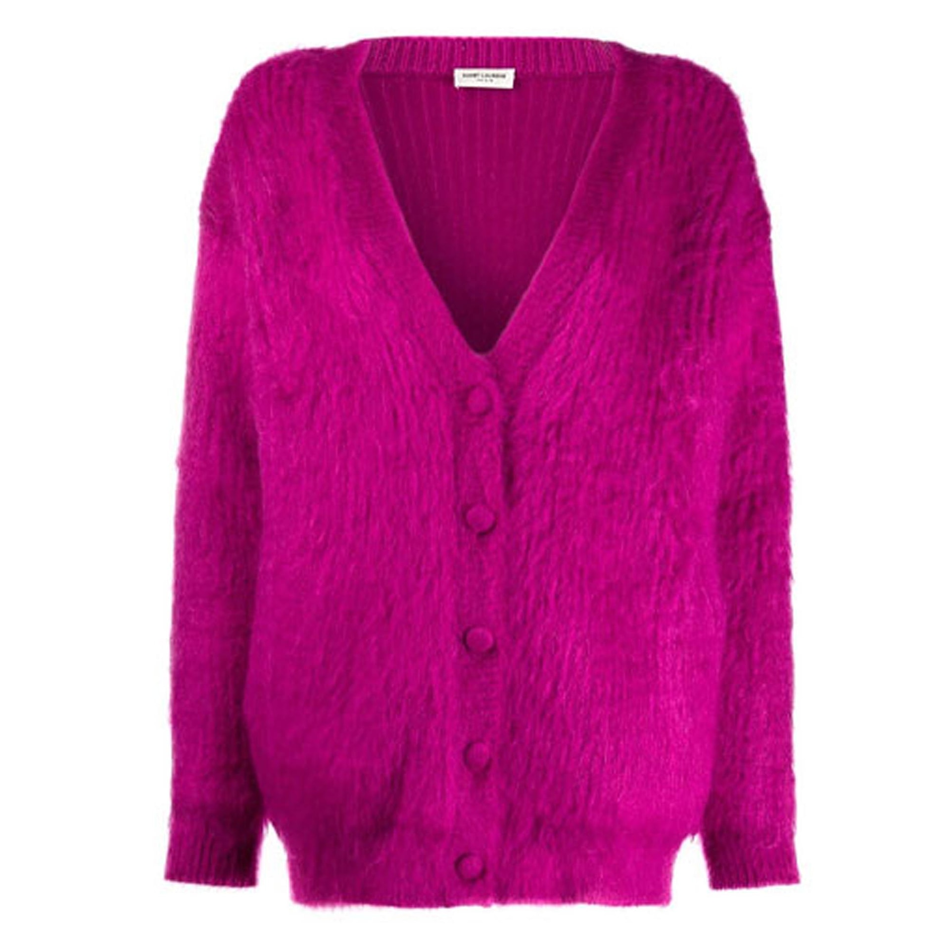 SAINT LAURENT/圣罗兰 Saint Laurent Cardigan Purple