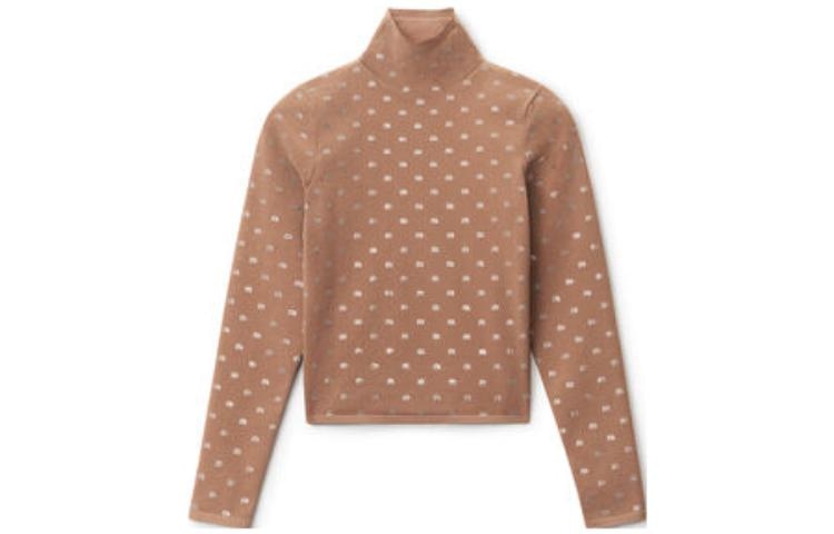 Alexander Wang FW22 Brown Turtleneck Top