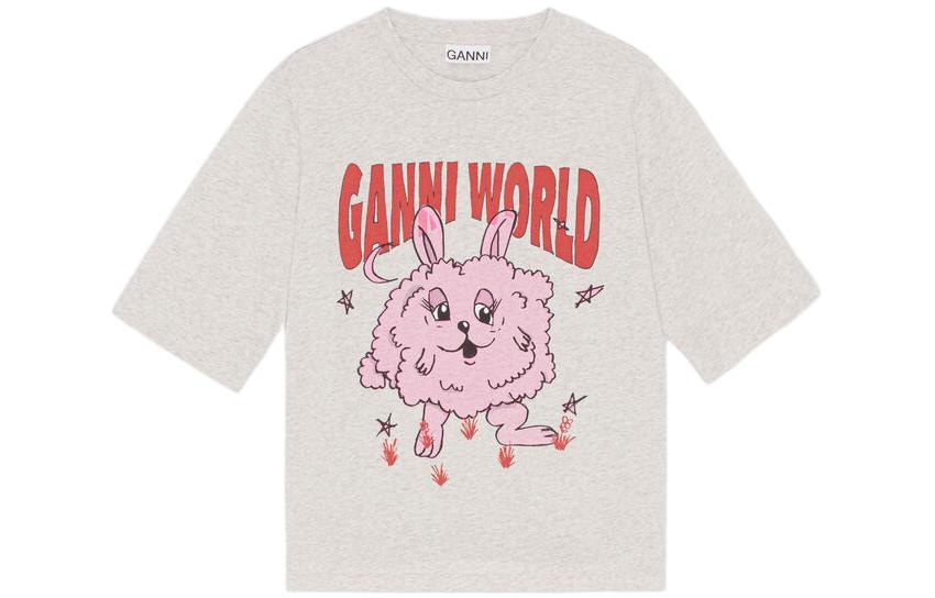 GANNI Logo Graphic T-Shirt