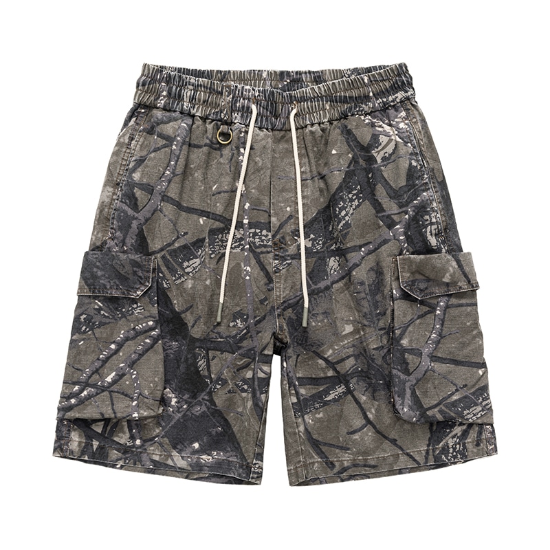 逆腾 Yue Teng Camo Cargo Shorts