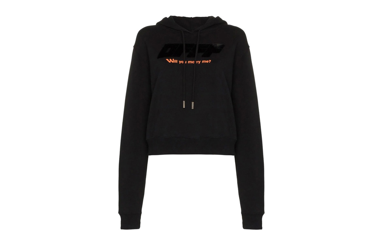 OFF-WHITE Modern Obstacles Hoodie Black