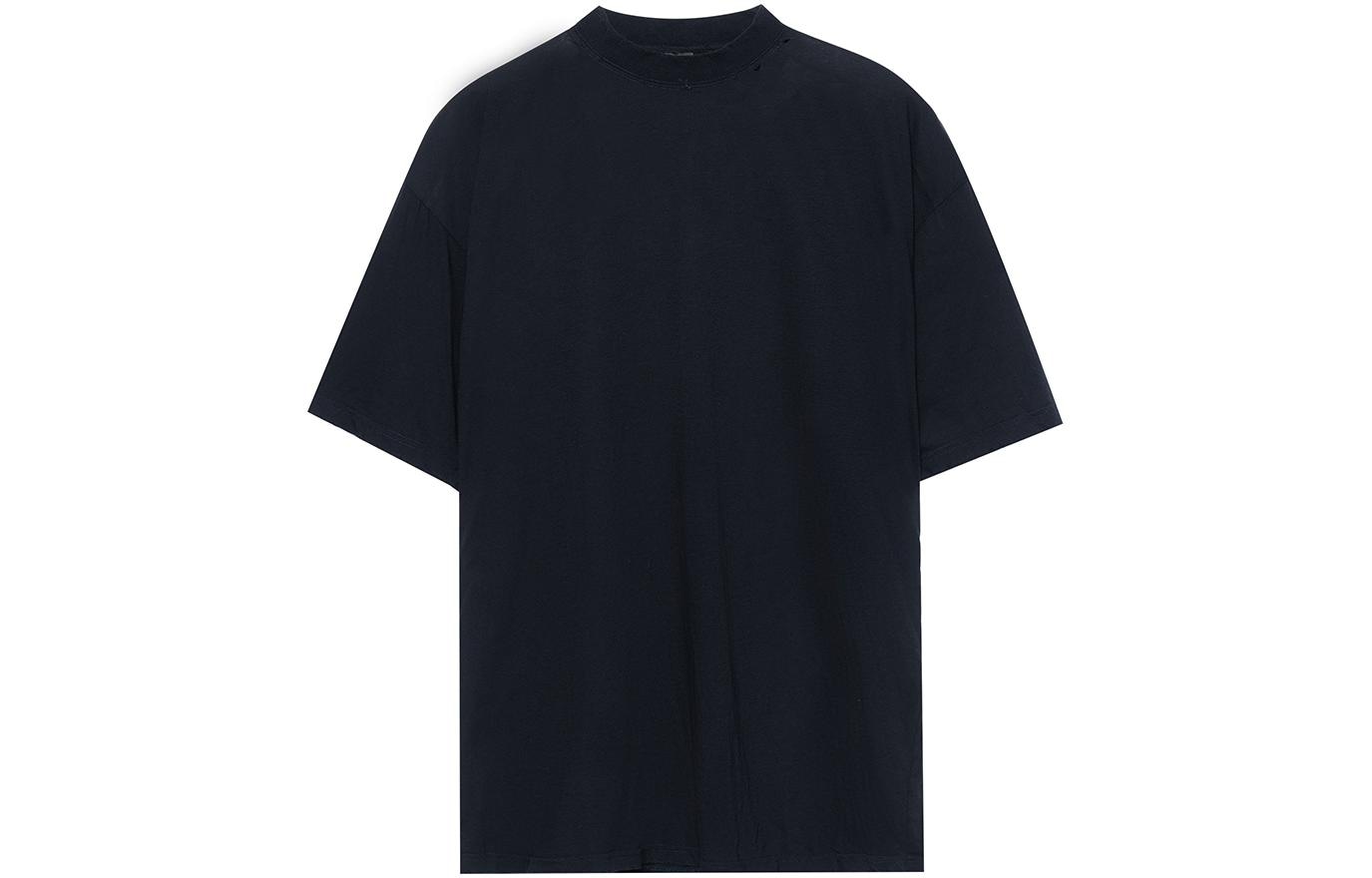 Balenciaga SS23 Letter Print T-Shirt Black