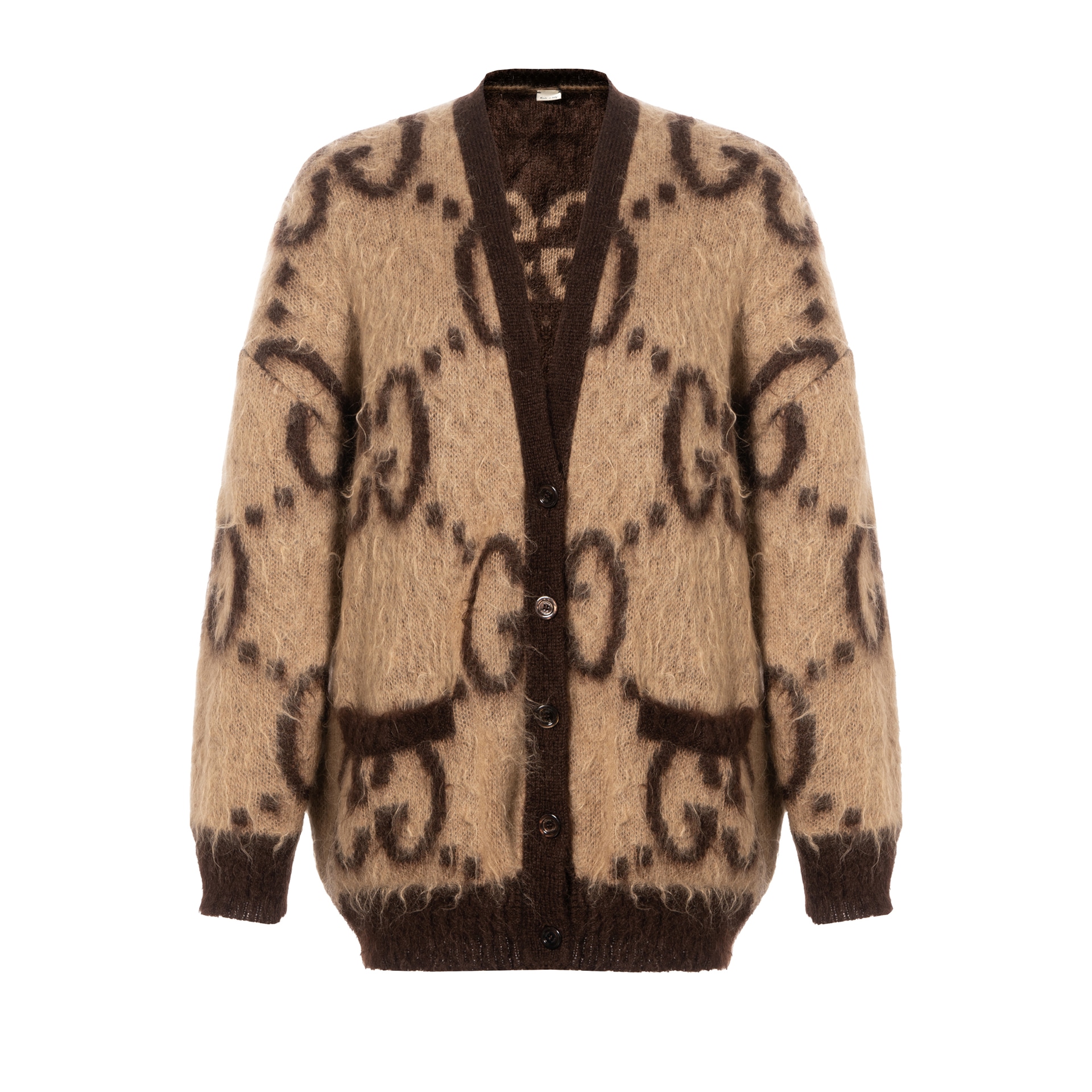 Gucci Logo Jacquard Cardigan