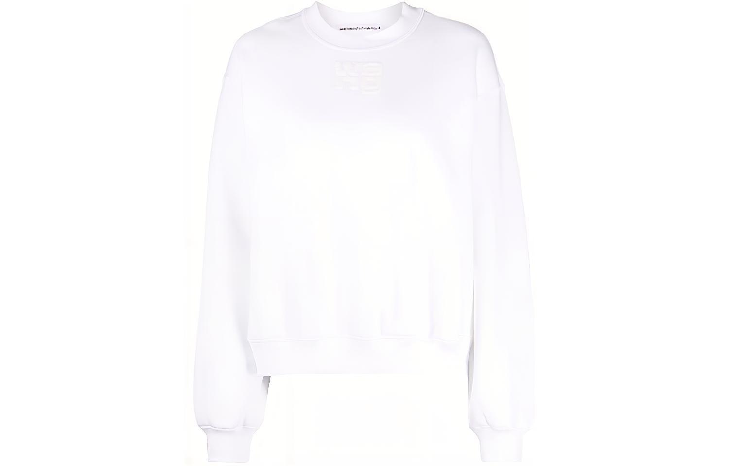 Alexander Wang FW21 Logo Crewneck White