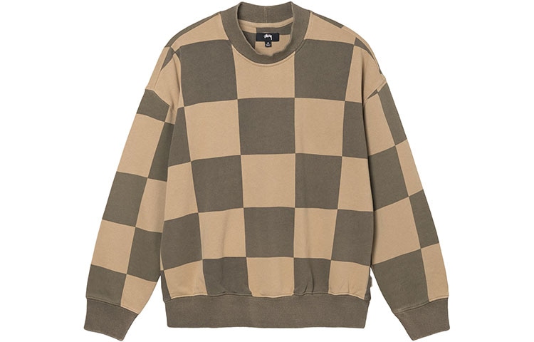 Stussy FW21 Blur Checker Fleece Mock Neck