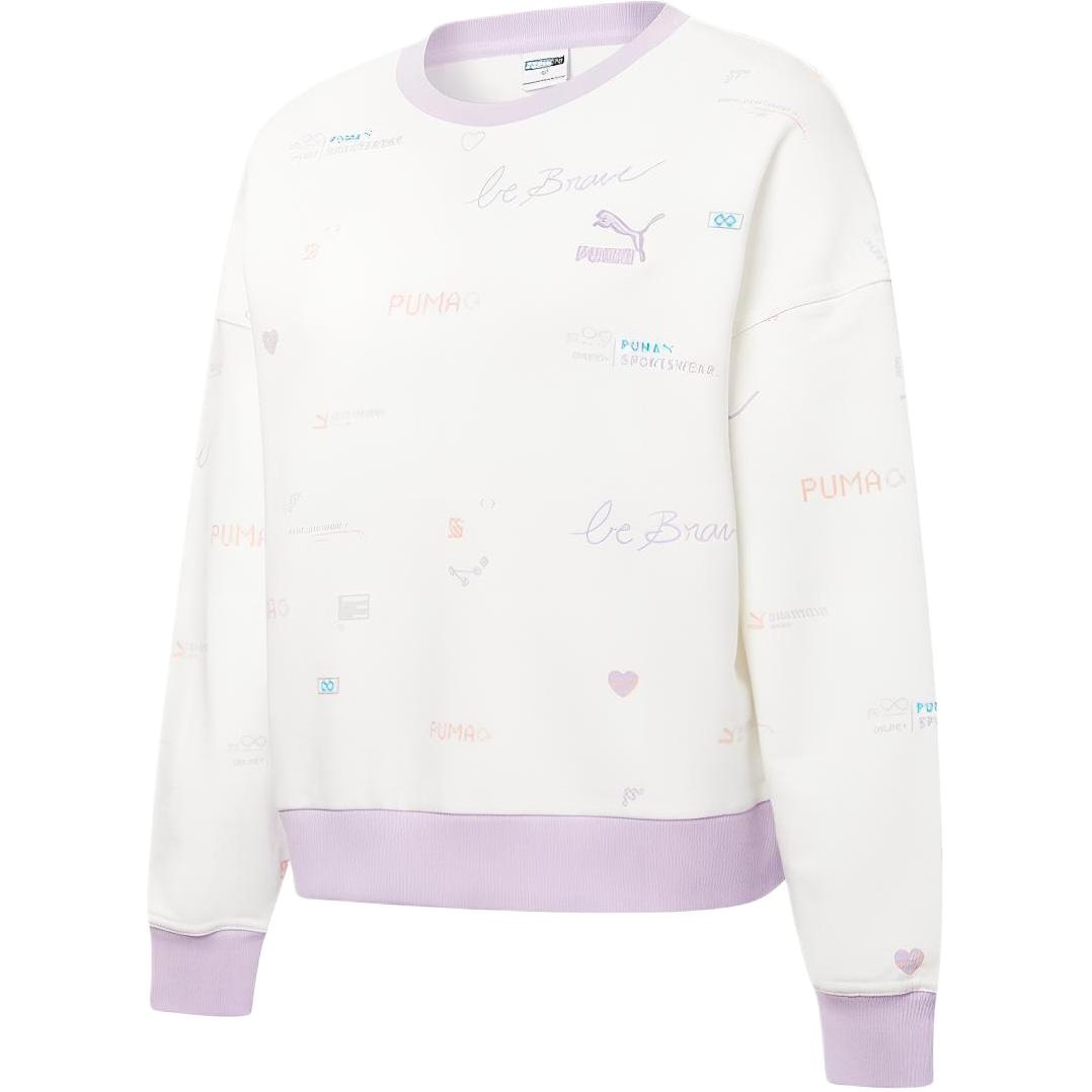 Puma Digit Aop Crew Wmn Logo