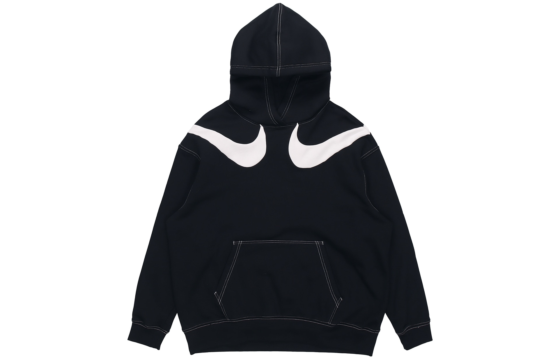 Nike Swoosh Fleece Hoodie Black