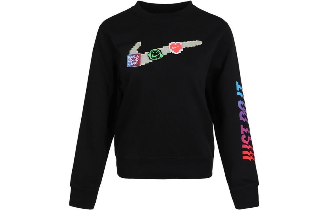 Nike Sportswear Logo Crewneck Sweatshirt Black