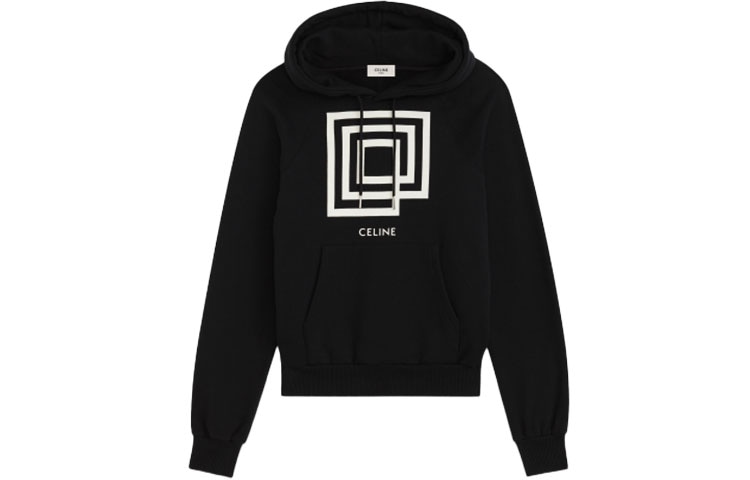 CELINE Logo Hoodie Black