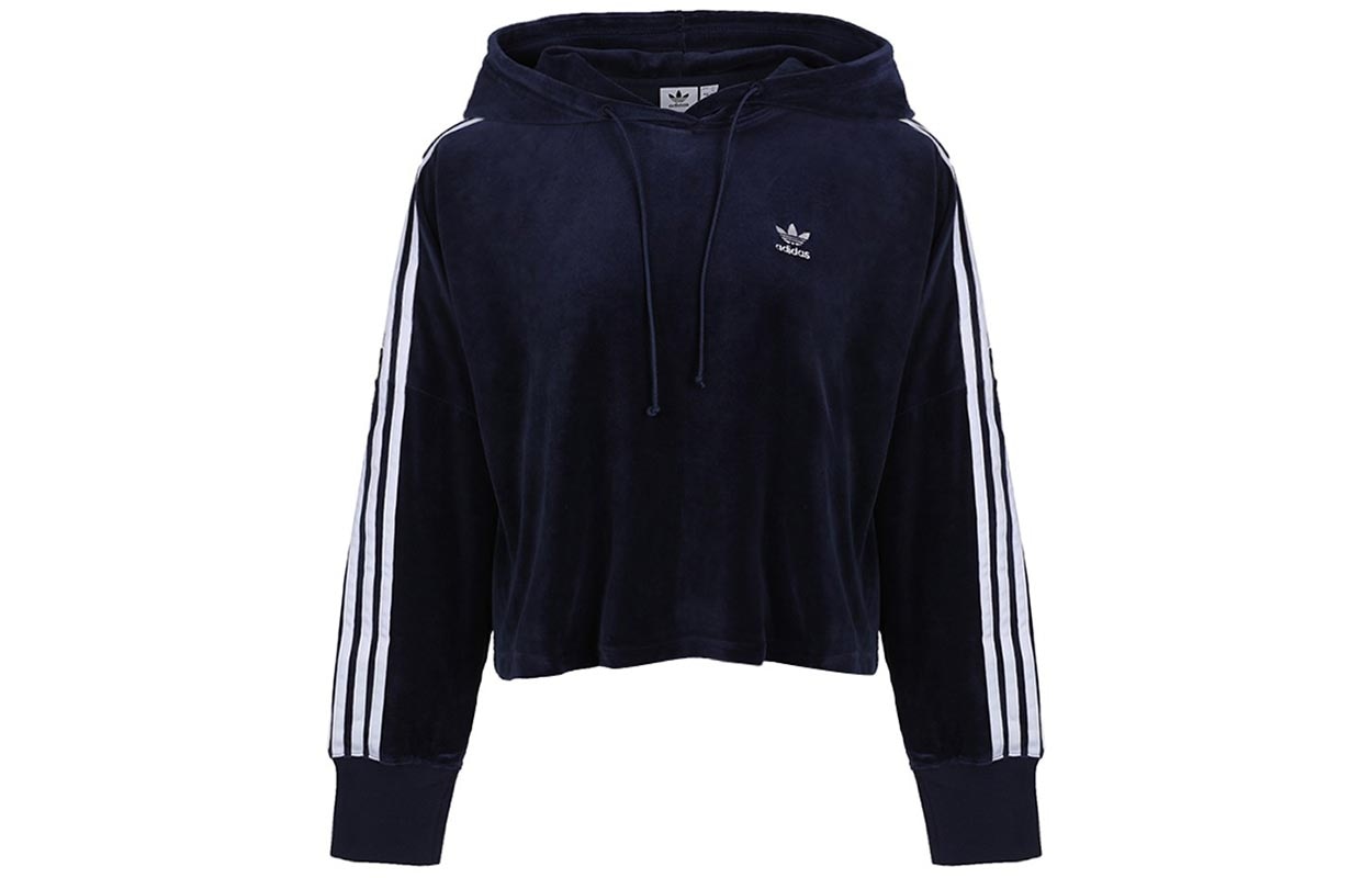Adidas Originals Cropped Hoodie Navy