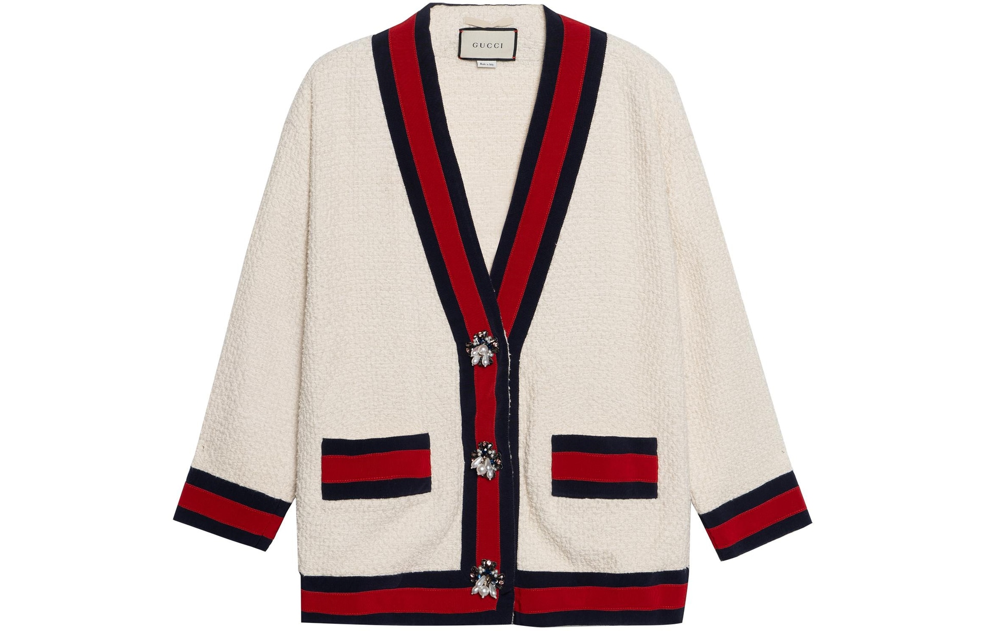 Gucci Tweed Jacket White