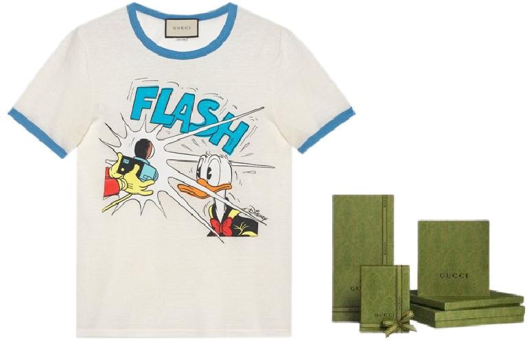 Футболка Gucci Donald Duck Crewneck T-Shirt Ivory