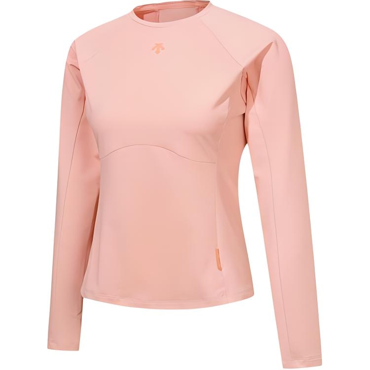 迪桑特/DESCENTE DESCENTE Logo Crew Neck Long Sleeve Tee Women
