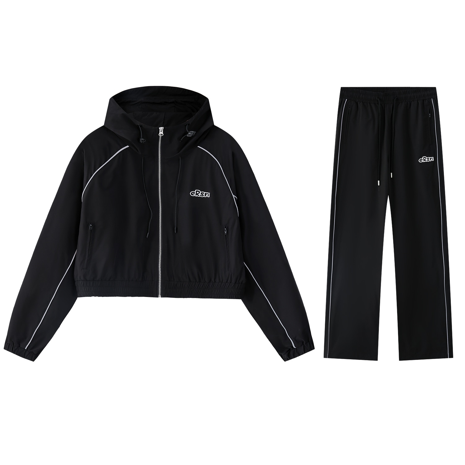 Er Letter Reflective Hoodie and Pants Set — фото 2