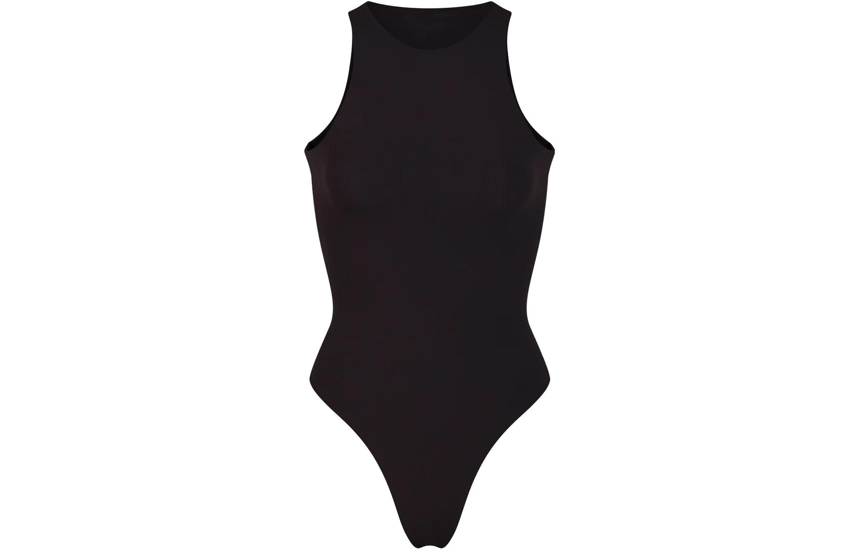 Skims Essential Scoop Neck Bodysuit Onyx