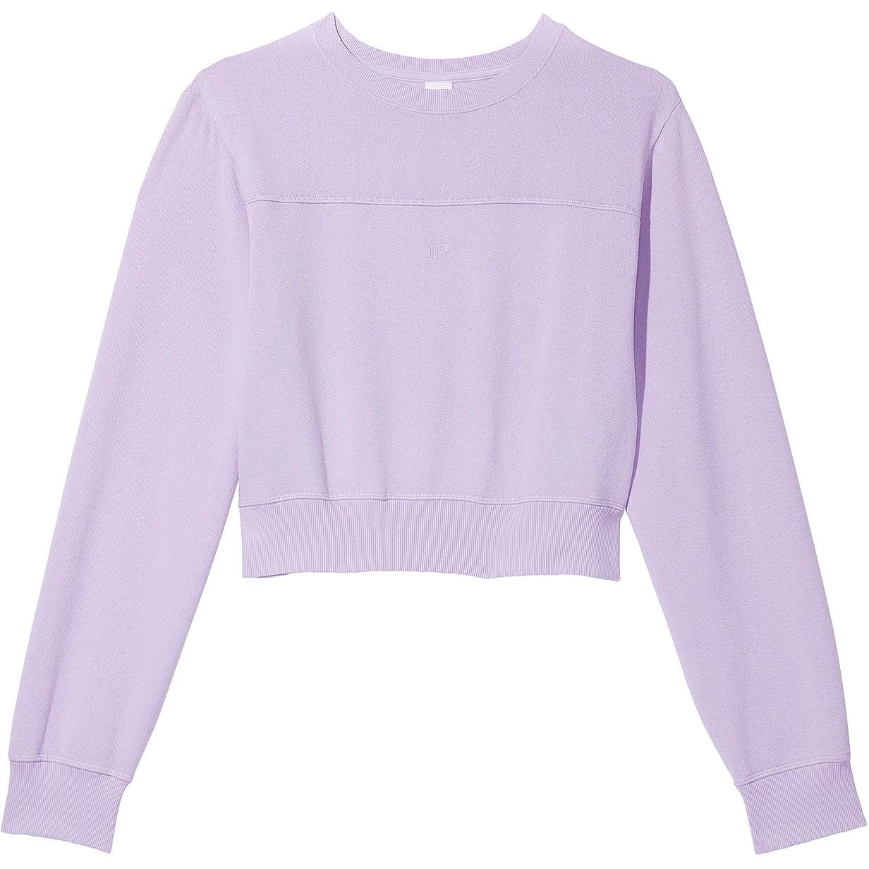 Victoria's Secret/维多利亚的秘密 Victoria's Secret PINK Ivy Fleece Crew Sweatshirt Pastel Lilac