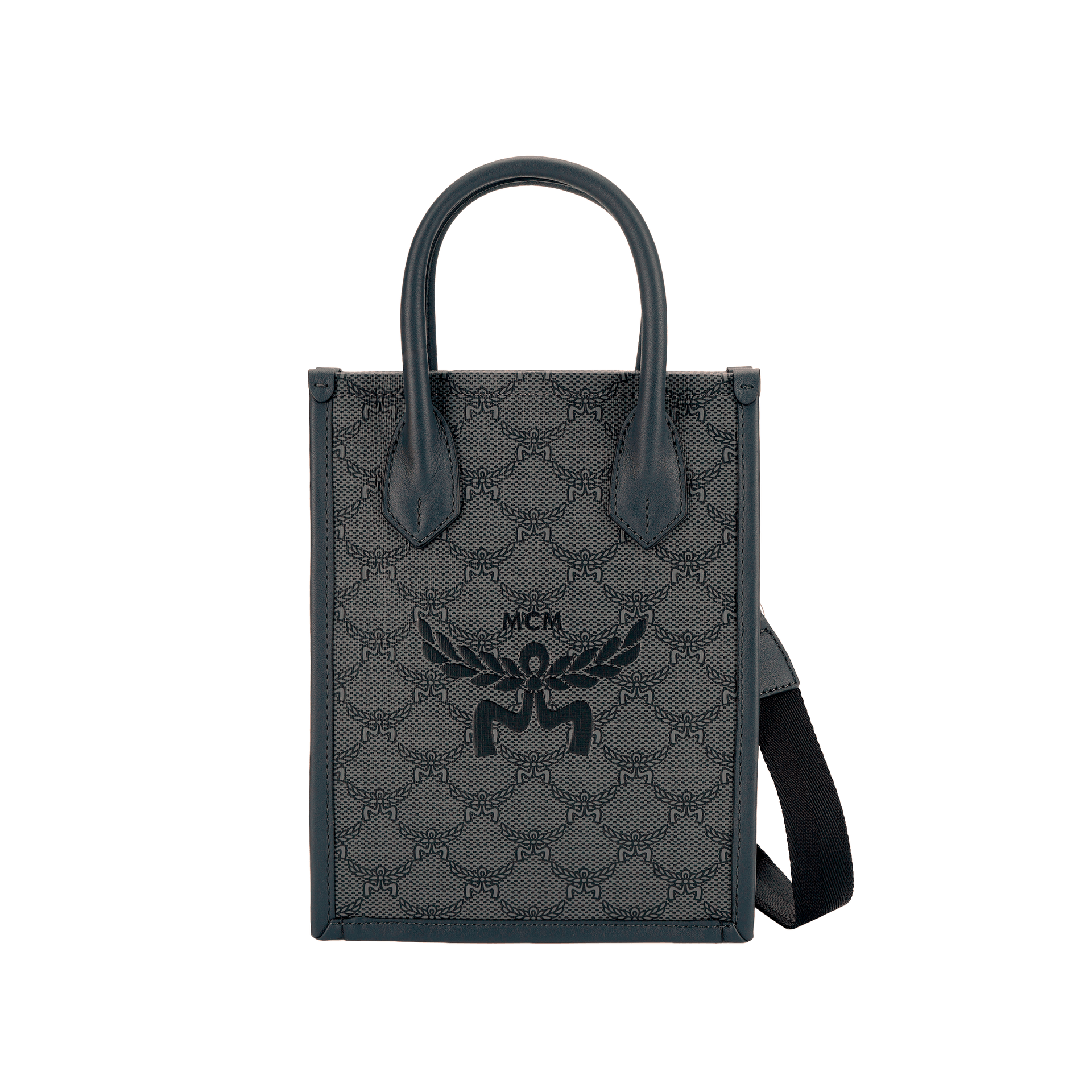 MCM Himmel Lauretus AW24 Tote Bag Deep Grey
