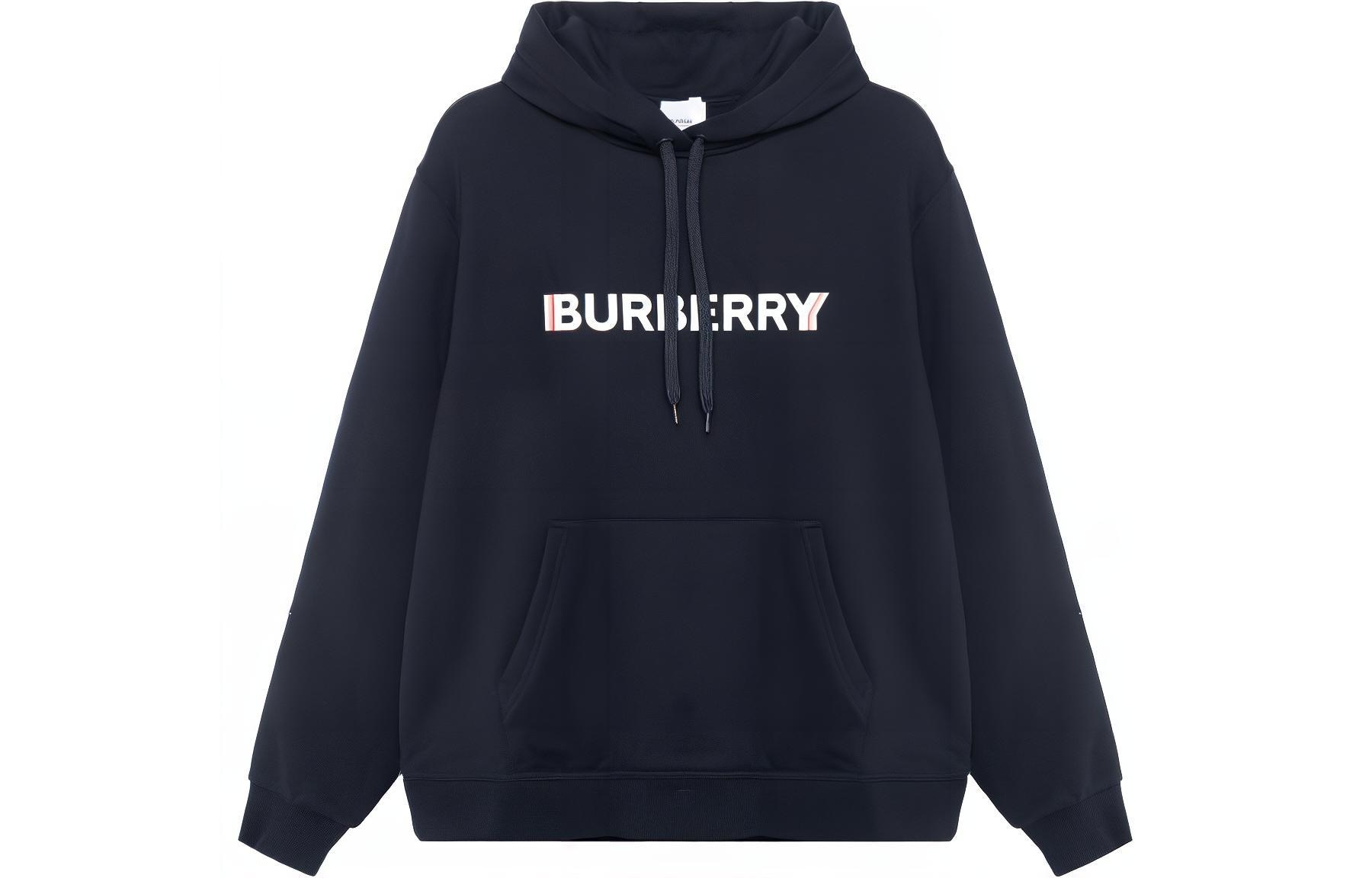 Burberry Logo Hoodie Black