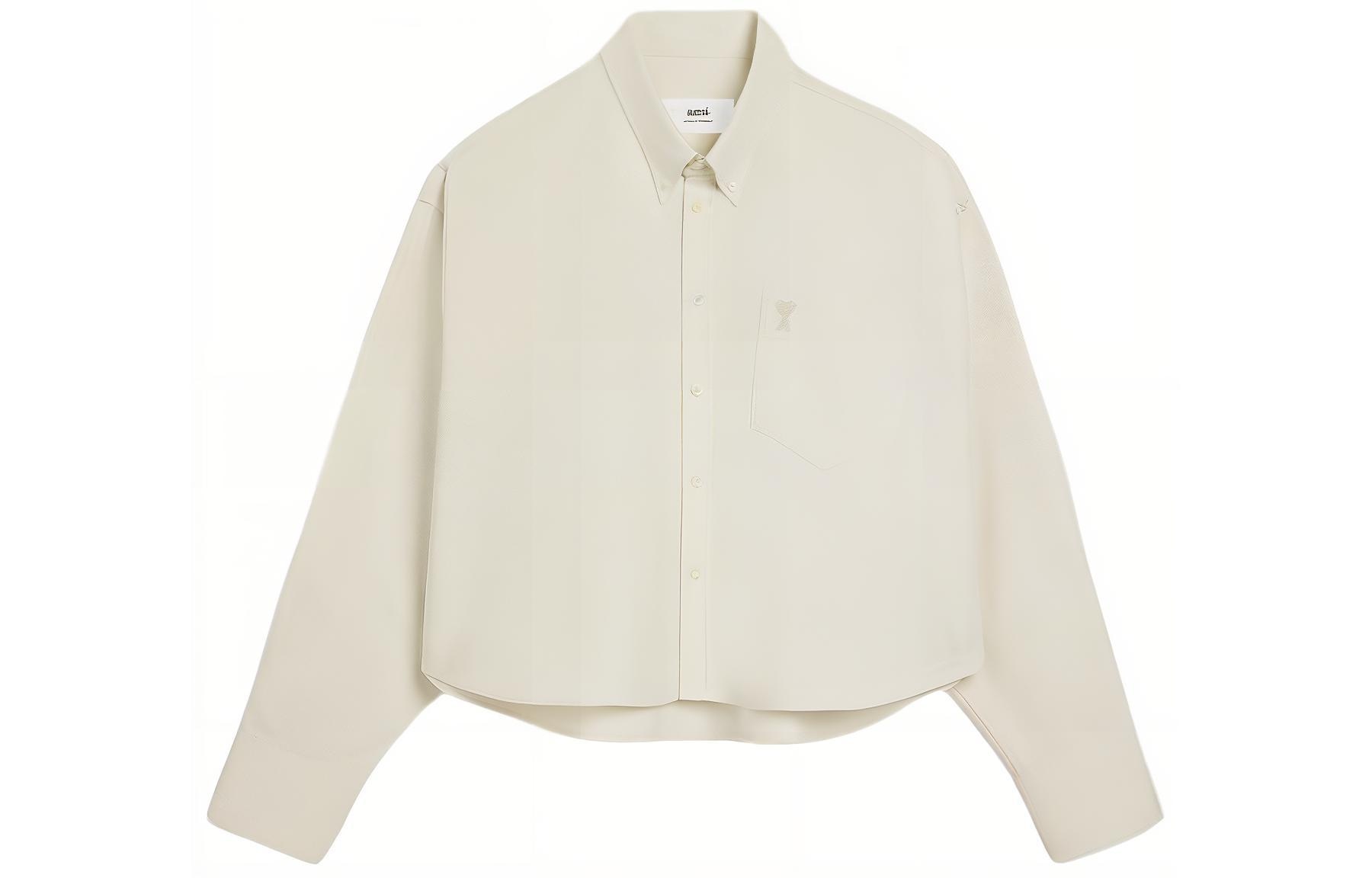 AMIPARIS SS24 Heart Pattern Shirt White