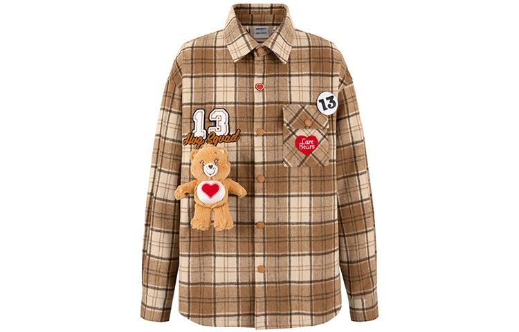 13 DEMARZO x CARE BEARS Plaid Shirt Jacket