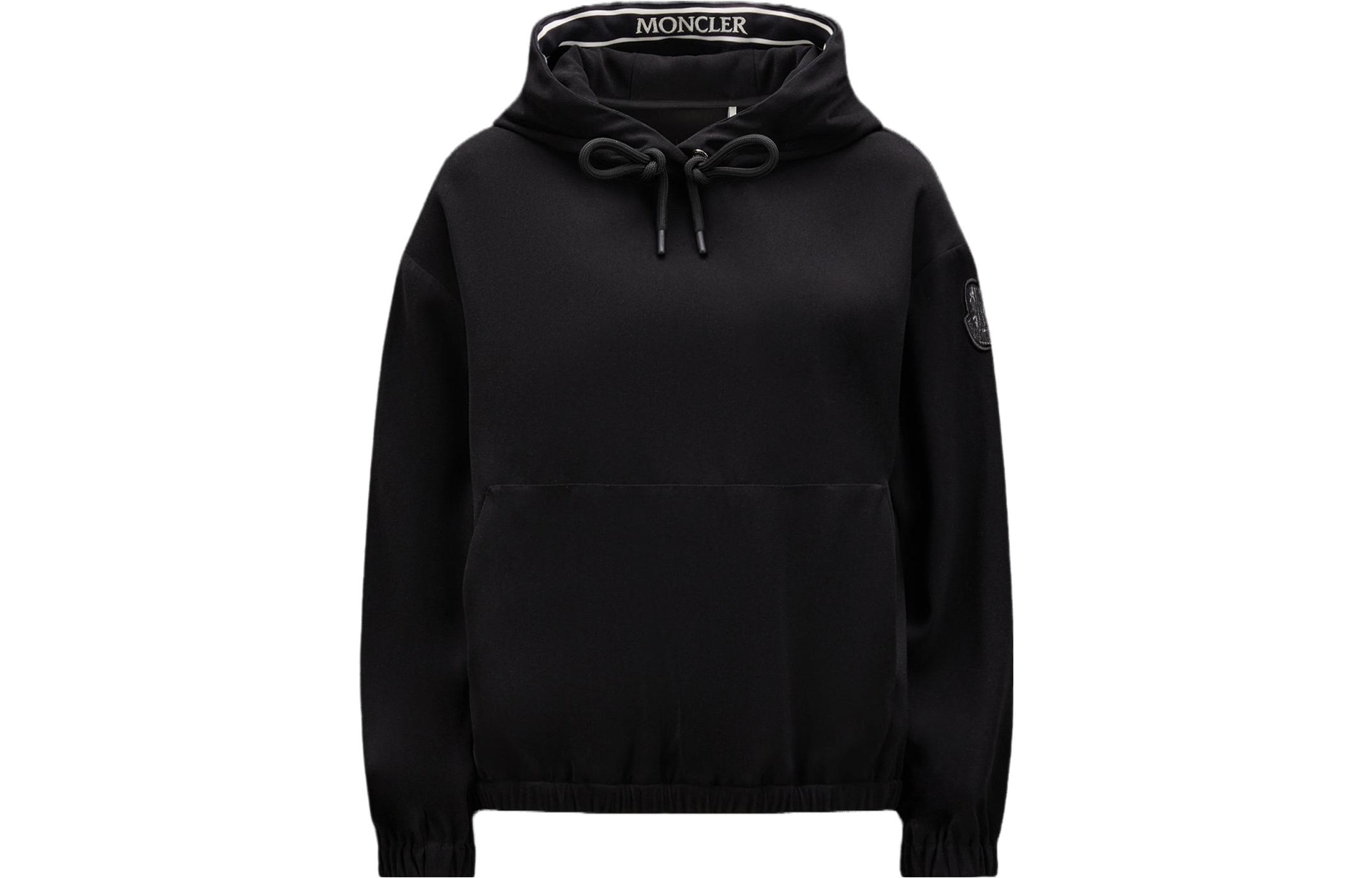 Moncler Satin Hoodie Black