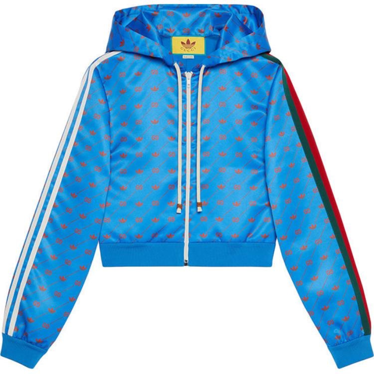 GUCCI/古驰 GUCCI x adidas FW22 Hooded Jacket Blue