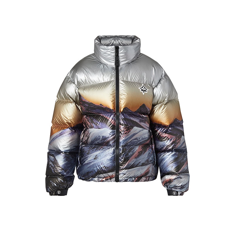 LOUIS VUITTON/路易威登 Louis Vuitton SS22 Scenic Print Down Jacket Gray