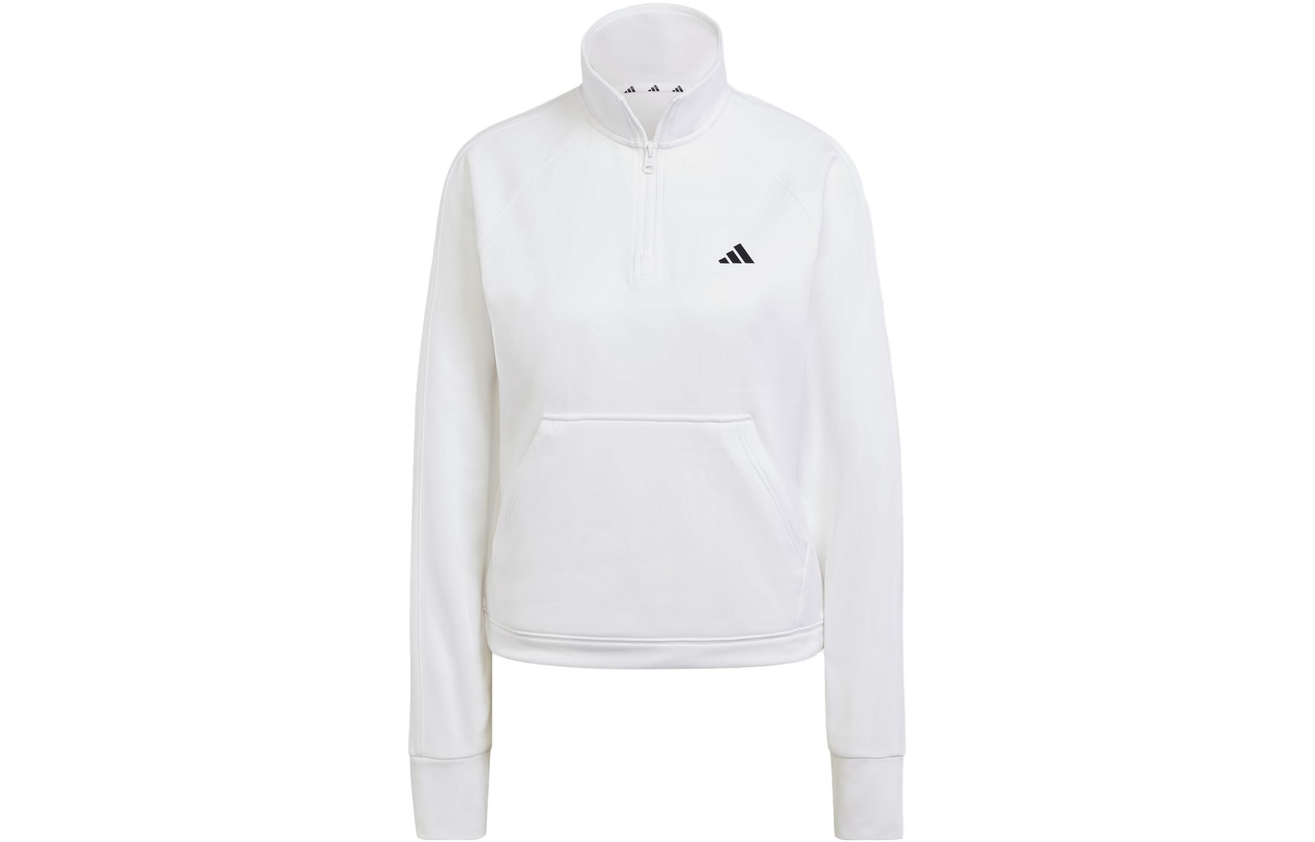 Adidas Aeroready Game Go Quarter-Zip Fleece Top Logo